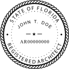 Florida Registered Architect Seal